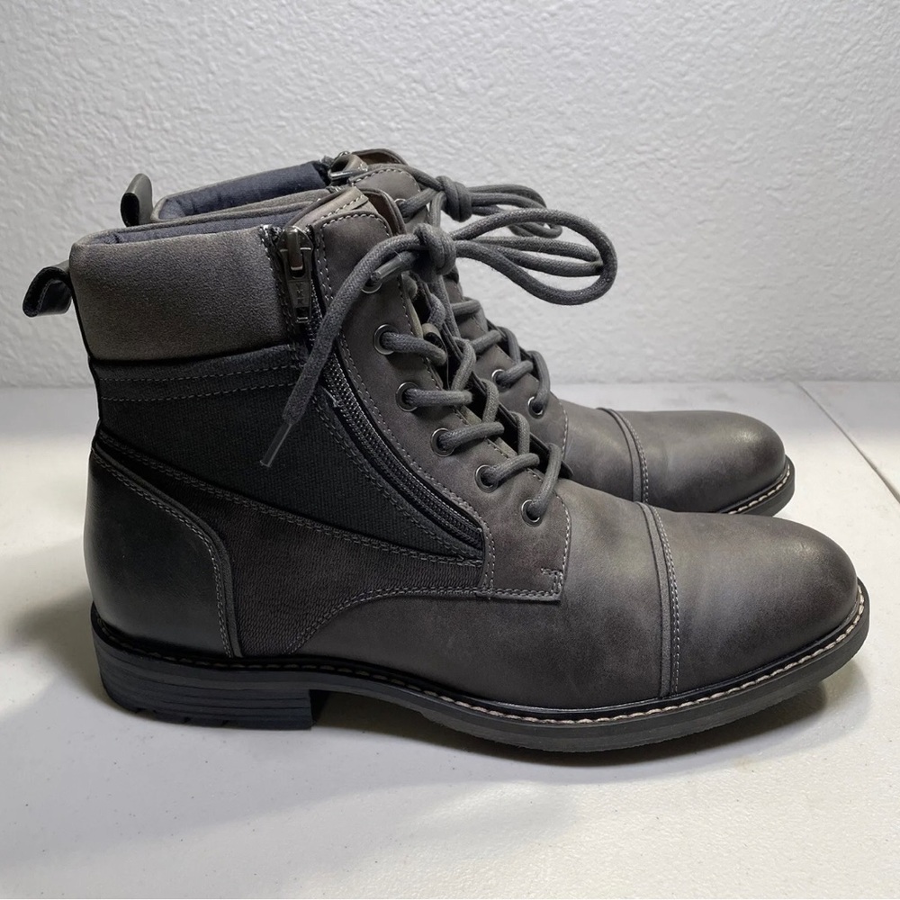 SONOMA Goods For Life Vitalize By Ortholite Mens Side Zip Ethan Grey Boots Sz 10